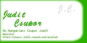 judit csupor business card